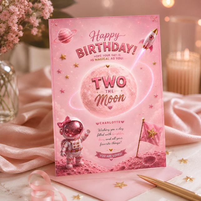 Carte Deux à la Lune Anniversaire (Créateur téléchargé)