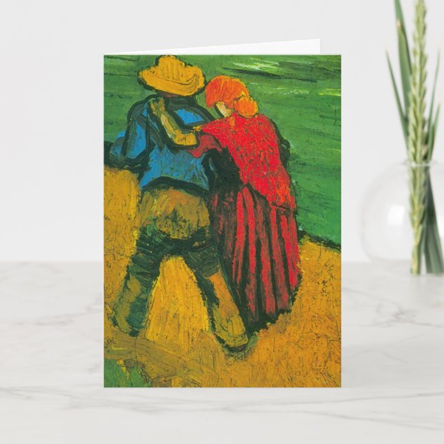 Carte Deux amoureux par Vincent van Gogh (Devant)