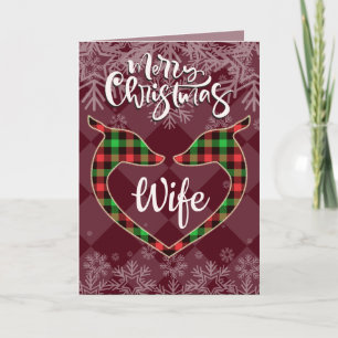 Carte Deux Cerfs Femme pour Femme / Petite amie Noël