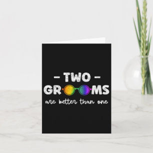 Carte Deux Chambres Sont Meilleures Qu'Un Tee Lgbt Gay B