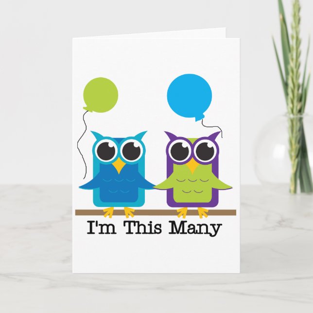 Carte Deux Chouettes, je suis cette multitude de T-shirt (Devant)