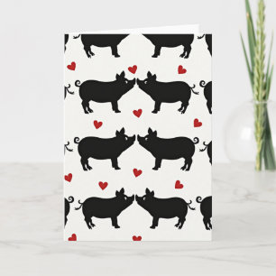 Carte Deux Cochons en Amour