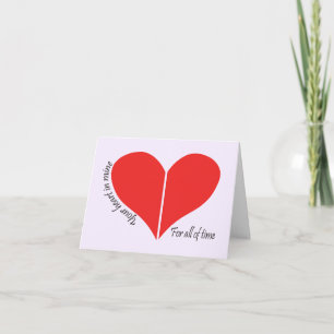 Carte Deux Coeurs entiers