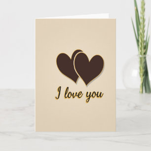 Carte Deux Cœurs Je T'Aime