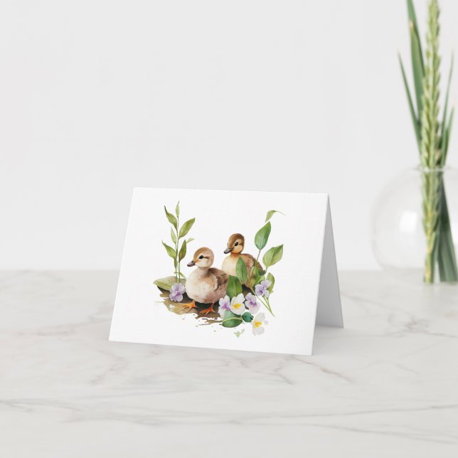 Carte Deux colliers avec Fleurs BLANC (Devant)