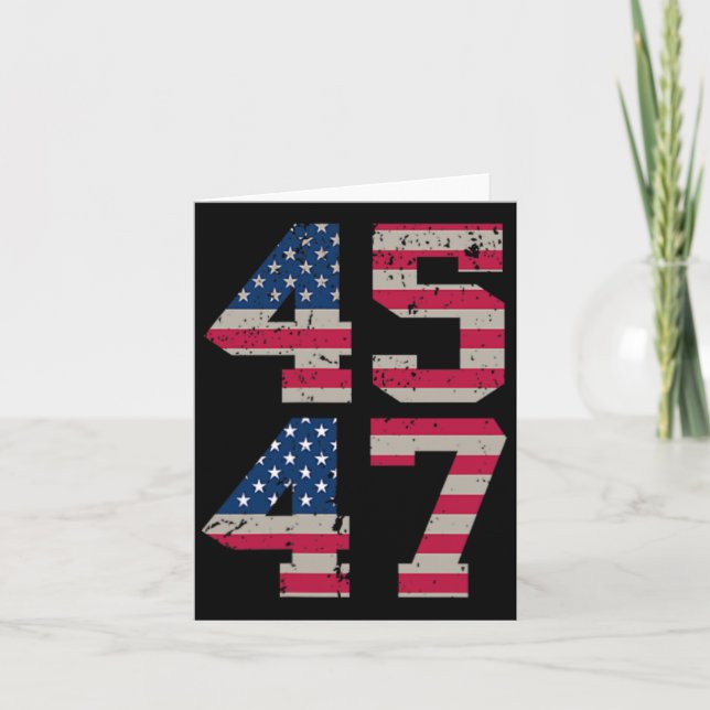 Carte (Deux Côtés) 45 47 Trump Meilleure Couverture Que  (Devant)