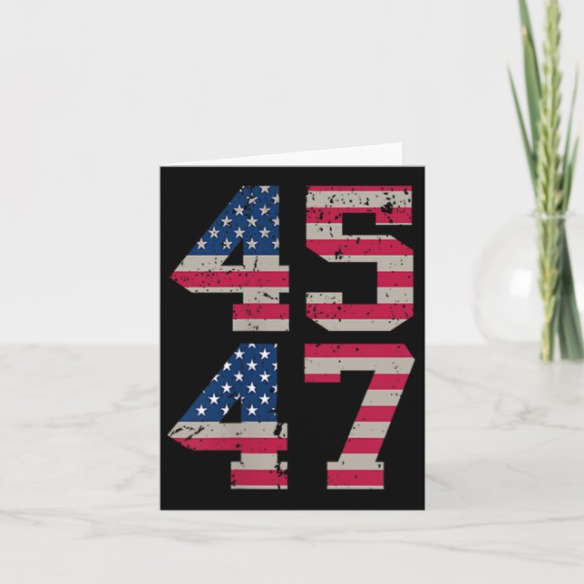 Carte (Deux Côtés) 45 47 Trump Meilleure Couverture Que  (Devant)
