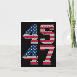 Carte (Deux Côtés) 45 47 Trump Meilleure Couverture Que