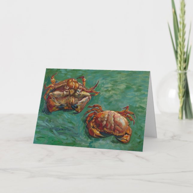 Carte Deux crabes par Vincent van Gogh (Devant)
