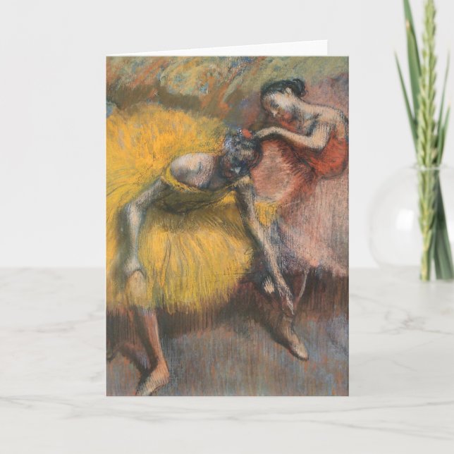 Carte Deux danseuses, Jaune et Rose | Edgar Degas (Devant)