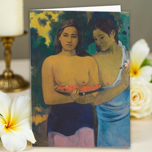 Carte Deux femmes tahitiennes par Paul Gauguin, Art (Créateur téléchargé)