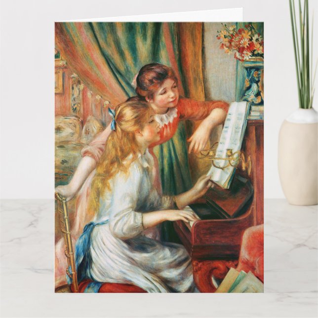 Carte Deux filles au piano par Renoir Big (Devant)