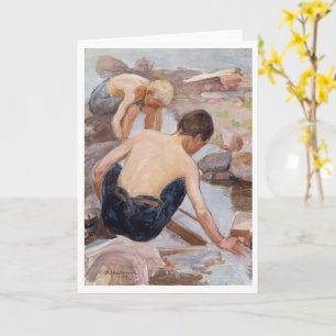 Carte Deux Garçons Sur Le Rivage, Pekka Halonen