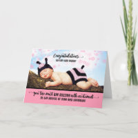 Deux mères Félicitations nouvelle fille rose bébé