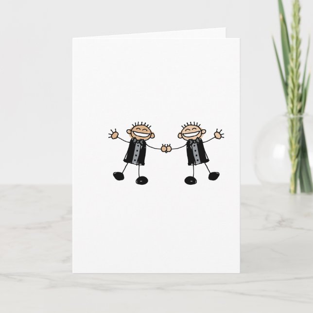 Carte Deux Pièces Dansent Heureux (Devant)