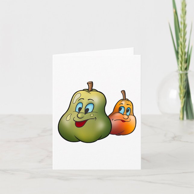 Carte Deux Poires Heureuses (Créateur téléchargé)