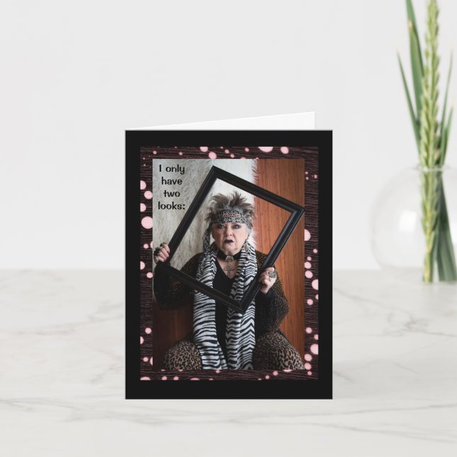 Carte Deux regards humoristiques : Trophée Femme ou Trol (Devant)