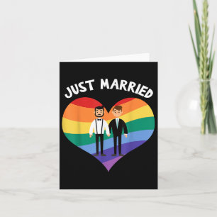 Carte Deux Salles Juste Marié Gay Mariage Party Tee Lgbt