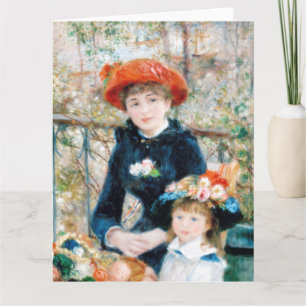 Carte Deux Sisters, On the Terrace Auguste Renoir