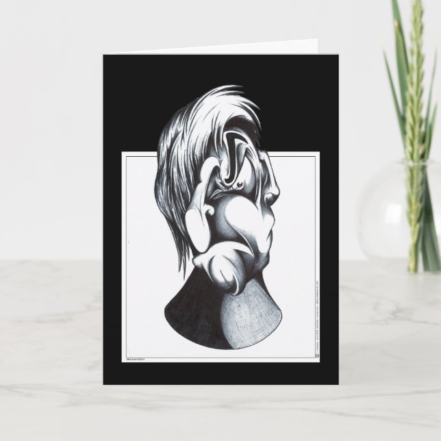 Carte Deux visages de peine (Devant)