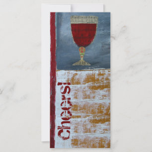 Carte d'évaluation de dégustation de vin - À la fo