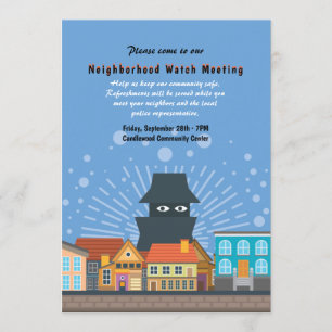 Carte d'événement Neighborhood Watch Meeting