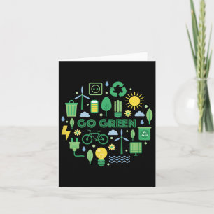 Carte Devenez écolo - Durabilité, Protection du climat,