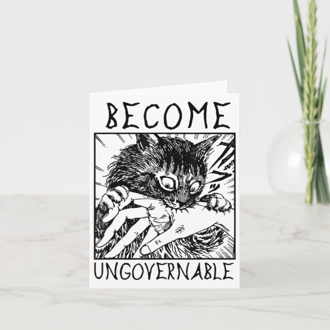 Carte Devenir ingouvernable - Black Cat Mâle de morsure  (Devant)