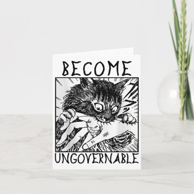 Carte Devenir ingouvernable - Black Cat Mâle de morsure  (Devant)