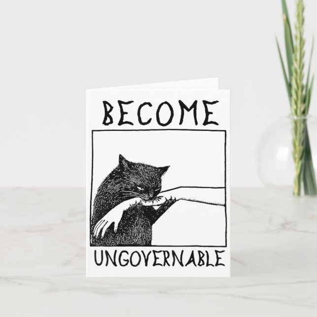 Carte Devenir ingouvernable - Black Cat Mâle de morsure  (Devant)