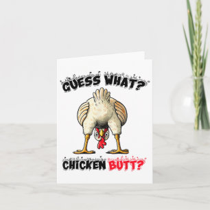 Carte Devinez Ce Beurre De Poulet Stuff Blague Butt Hu