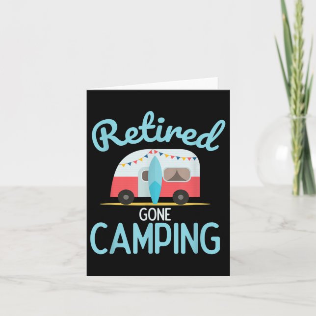 Carte Devis De Camping À La Retraite Pour Votre Retraite (Devant)