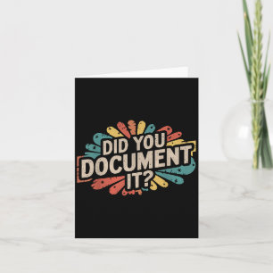 Carte Devis vintage Funny Office Avez-Vous Document It R
