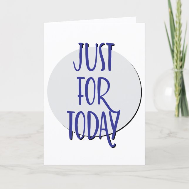 Carte Devise de récupération pour l'anniversaire Juste p (Devant)