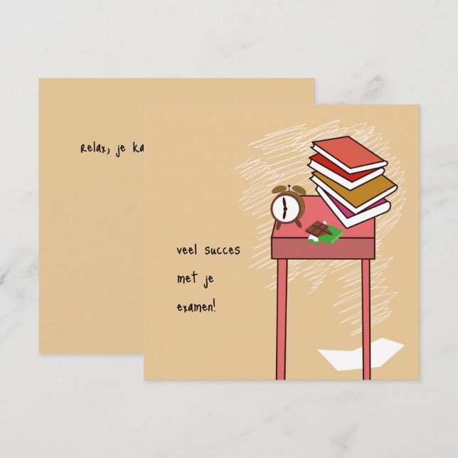 carte d'examen (Devant / Derrière)