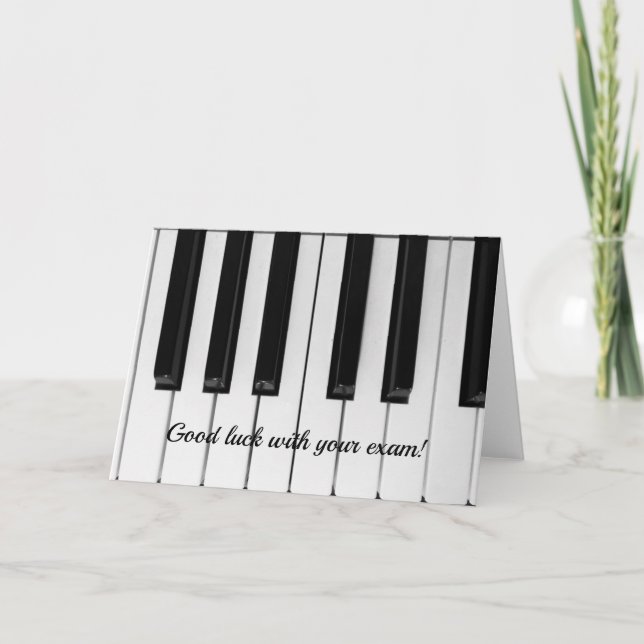 Carte d'examen pour piano (Devant)