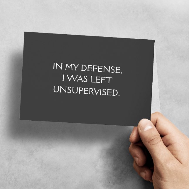 Carte d'excuse drôle Je suis désolé (A funny card to say "I'm Sorry"!)