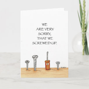 Carte d'excuses d'entreprise