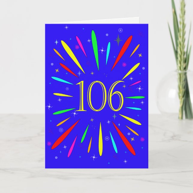 Carte d'explosion 106e anniversaire (Devant)