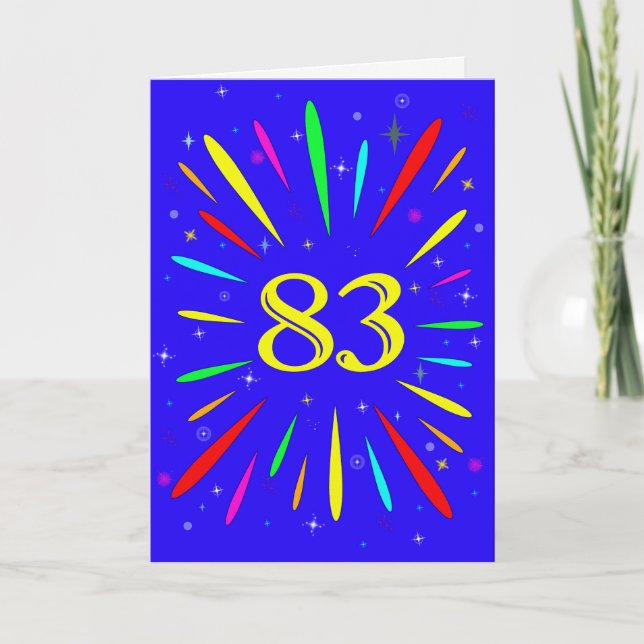 Carte d'explosion 83e anniversaire (Devant)