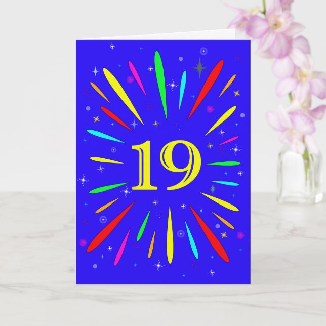 Carte d'explosion du 19e anniversaire (Orchidée)
