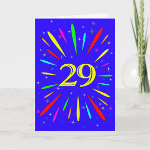 Carte d'explosion du 29e anniversaire