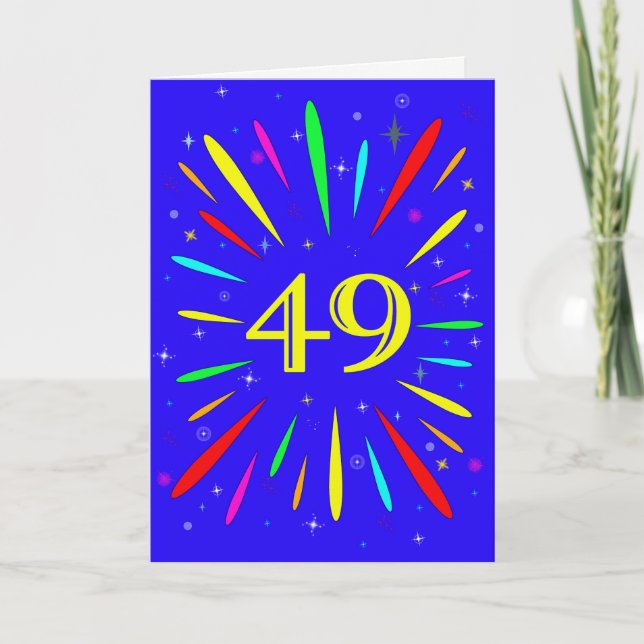 Carte d'explosion du 49e anniversaire (Devant)