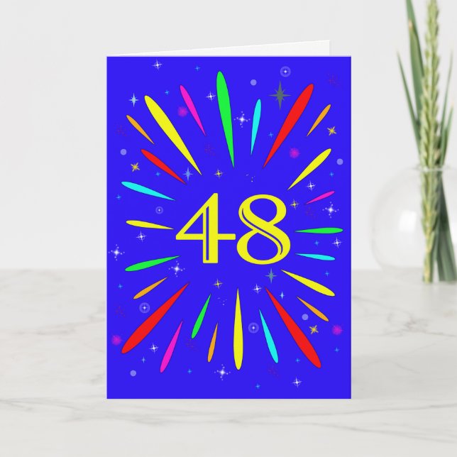 Carte d'explosion pour le 48e anniversaire (Devant)