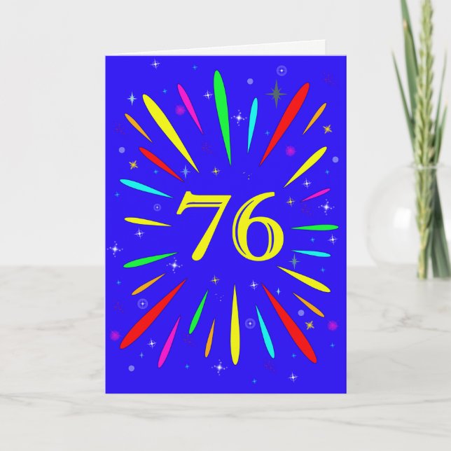 Carte d'explosion pour le 76e anniversaire (Devant)