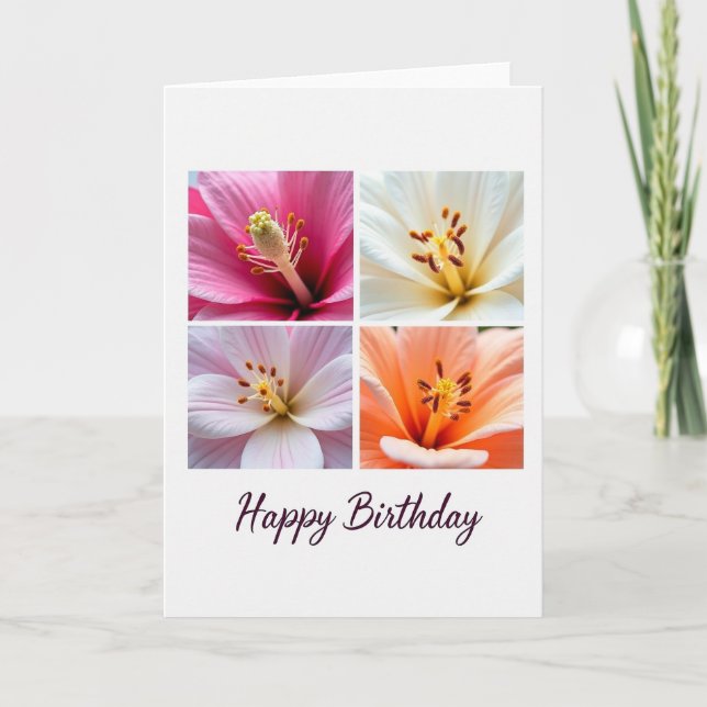 Carte d'expression florale classique (Devant)