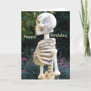 Carte DF - Joyeux squelette d'anniversaire