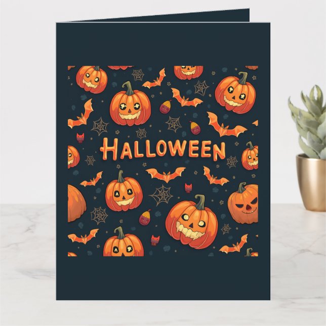 Carte d'Halloween (Petite plante)