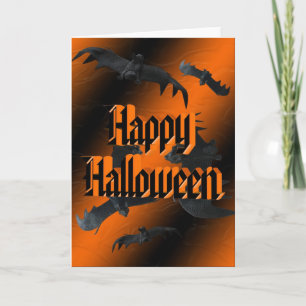 Carte d'Halloween Batty