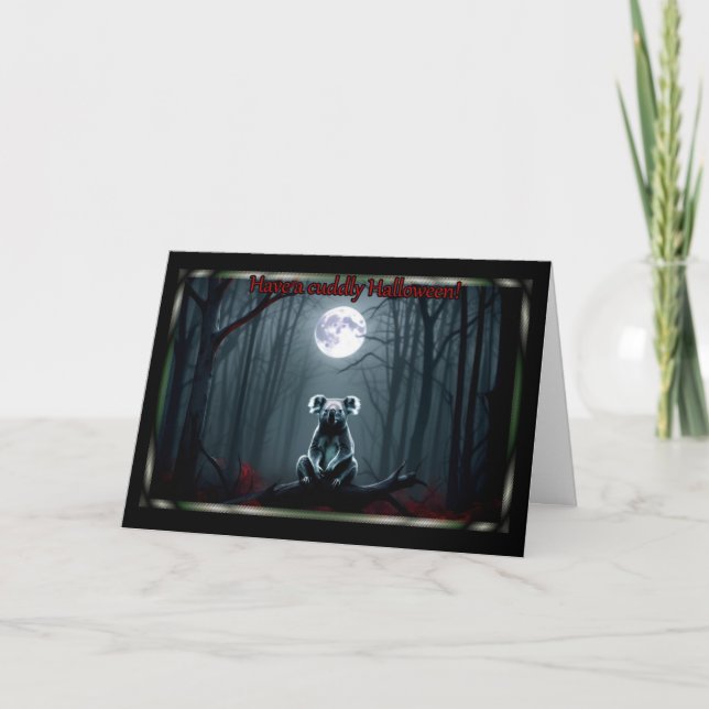 Carte d'Halloween de koala (Devant)